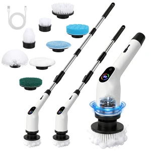 Electric Spin Scrubber,2026 Upgraded Cordless Power Scrubber for Bathroom | High Torque Motor, 8 Brush Heads, 3 Speeds, Long Handle, IPX7 Waterproof, 120 Min Runtime for Shower, Tile & Grout Cleaning Electric Spin Scrubber,2026 Upgraded Cordless Power Scrubber for Bathroom | High Torque Motor, 8 Brush Heads, 3 Speeds, Long Handle, IPX7 Waterproof, 120 Min Runtime for Shower, Tile & Grout Cleaning