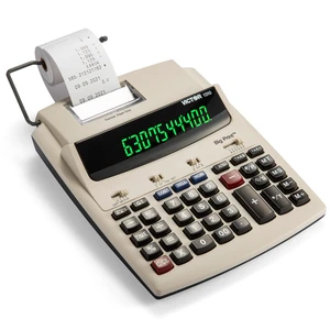 Big Print 12-Digit Thermal Printing Calculator, Fast Ink-Free 6.0 Lines-Per-Second Printing with Cost, Sell and Margin Keys, Dot Matrix Display, Plastic Enclosure, 10 x 7.8-Inches, White (1310) Big Print 12-Digit Thermal Printing Calculator, Fast Ink-Free 6.0 Lines-Per-Second Printing with Cost, Sell and Margin Keys, Dot Matrix Display, Plastic Enclosure, 10 x 7.8-Inches, White (1310)