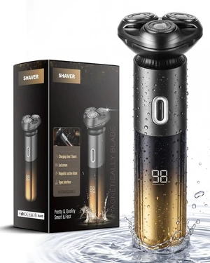 Electric Razor for Men, IPX7 Waterproof, Wet or Dry Electric Shavers with 4D Flex Blades & LED Display, Sensitive Skin Care, Pop-up Trimmer, Business Rotary Shaver with Travel Lock & USB-C Electric Razor for Men, IPX7 Waterproof, Wet or Dry Electric Shavers with 4D Flex Blades & LED Display, Sensitive Skin Care, Pop-up Trimmer, Business Rotary Shaver with Travel Lock & USB-C