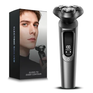 Electric Razor for Men, 3D Flex Blades with Pop-Up Trimmer, IPX8 Waterproof, Type-C Quick Charge, LED Display, Travel Lock, Wet & Dry Shave, Timeless Gray Electric Razor for Men, 3D Flex Blades with Pop-Up Trimmer, IPX8 Waterproof, Type-C Quick Charge, LED Display, Travel Lock, Wet & Dry Shave, Timeless Gray