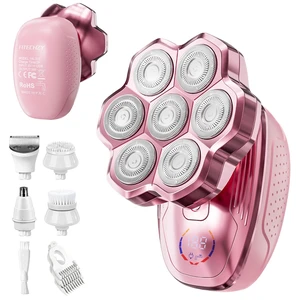 Electric Razors for Women Legs, 5-in-1 Electric Shaver for Women & Body Shaver, Waterproof Wet/Dry 7-Blade Womens Electric Shaver with Womens Facial Hair Shaver for Lady Face Underarms Public Electric Razors for Women Legs, 5-in-1 Electric Shaver for Women & Body Shaver, Waterproof Wet/Dry 7-Blade Womens Electric Shaver with Womens Facial Hair Shaver for Lady Face Underarms Public