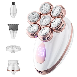 Electric Razors for Women, Rotary Shaver for Legs, Bikini, and Underarms Hair Removal, Wet & Dry Waterproof Grooming Kit, Cordless Lady Trimmer, ChampagneRose Electric Razors for Women, Rotary Shaver for Legs, Bikini, and Underarms Hair Removal, Wet & Dry Waterproof Grooming Kit, Cordless Lady Trimmer, ChampagneRose