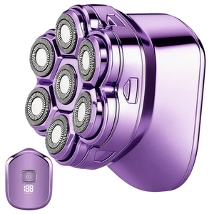 7D Floating Head Women's Electric Razor, Magnetic Head Body Shaver | Waterproof Wet Dry Shaver for Sensitive Skin, Rechargeable Bikini Trimmer with LED Display for Legs, Underarms & Face 7D Floating Head Women's Electric Razor, Magnetic Head Body Shaver | Waterproof Wet Dry Shaver for Sensitive Skin, Rechargeable Bikini Trimmer with LED Display for Legs, Underarms & Face