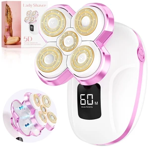 Electric Shaver for Women, Magnetic Electric Razors for Women Legs - Pink Painless Hair Remover for Sensitive Skin Rotary Lady Leg Shaver for Pubic and Armpits Face - USB C, LED, Travel Lock, Wet/Dry Electric Shaver for Women, Magnetic Electric Razors for Women Legs - Pink Painless Hair Remover for Sensitive Skin Rotary Lady Leg Shaver for Pubic and Armpits Face - USB C, LED, Travel Lock, Wet/Dry