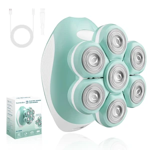 Electric Shaver for Women Legs, Full-Body Grooming Razor, Green | 7D 360° Painless & Smooth Leg Shaver Heads, 5 Min Wide-Area Fast Body Grooming, Waterproof Wet & Dry Use, Light & Travel Cap Electric Shaver for Women Legs, Full-Body Grooming Razor, Green | 7D 360° Painless & Smooth Leg Shaver Heads, 5 Min Wide-Area Fast Body Grooming, Waterproof Wet & Dry Use, Light & Travel Cap