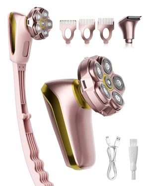 Electric Razor for Women Legs: 2-in-1 Painless 6D Body Shaver w/Long Handle | Fast & Smooth Shaver Head, Waterproof Bikini Trimmer Head for Underarms, Arms, Lady Hair Removal Kit, LED Display Electric Razor for Women Legs: 2-in-1 Painless 6D Body Shaver w/Long Handle | Fast & Smooth Shaver Head, Waterproof Bikini Trimmer Head for Underarms, Arms, Lady Hair Removal Kit, LED Display