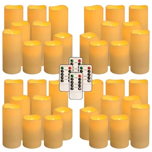 36 Pack Waterproof Flameless LED Candles - Outdoor Battery Operated Candles with Remote & Timer, Realistic Flickering Flame, Safe for Porch, Patio, Weddings, Parties & Home Decor 36 Pack Waterproof Flameless LED Candles - Outdoor Battery Operated Candles with Remote & Timer, Realistic Flickering Flame, Safe for Porch, Patio, Weddings, Parties & Home Decor