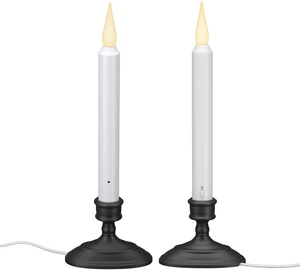 LED Electric Window Candles with Sensor Dusk to Dawn | Bright Warm-White Flicker Flame or Steady On, Christmas Window Sill Lights, VT-1670A-2, Antique Bronze, 2-Pack LED Electric Window Candles with Sensor Dusk to Dawn | Bright Warm-White Flicker Flame or Steady On, Christmas Window Sill Lights, VT-1670A-2, Antique Bronze, 2-Pack
