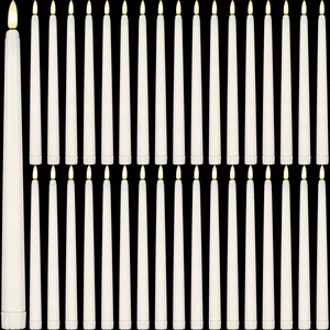36 Pcs Flameless Taper Candles Battery Operated,Ivory | 11" Tapered LED Lights for Window Candle Holders, Flameless Decor for Birthday Wedding Church Party Celebrations 36 Pcs Flameless Taper Candles Battery Operated,Ivory | 11" Tapered LED Lights for Window Candle Holders, Flameless Decor for Birthday Wedding Church Party Celebrations