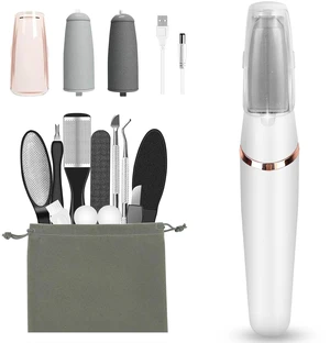 Electric Callus Removers for Feet, Electric Foot Callus Remover Pedicure Kits Rechargeable with12 in 1, Removes Dry Skin for Smoother Feet, Foot Care for Dead Skin Ideal Gift (White) Electric Callus Removers for Feet, Electric Foot Callus Remover Pedicure Kits Rechargeable with12 in 1, Removes Dry Skin for Smoother Feet, Foot Care for Dead Skin Ideal Gift (White)