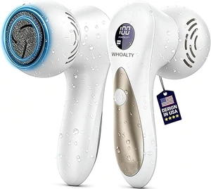 Rechargeable Electric Callus Remover for Feet with Vacuum, Pumice Stone Foot File for 100% Full Foot Care Coverage, 2-Speed & 3 Grinding Heads, Ideal Gift for Dead, Hard Cracked Dry Skin, White Rechargeable Electric Callus Remover for Feet with Vacuum, Pumice Stone Foot File for 100% Full Foot Care Coverage, 2-Speed & 3 Grinding Heads, Ideal Gift for Dead, Hard Cracked Dry Skin, White