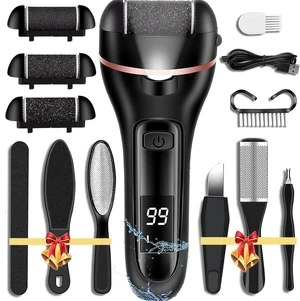 Callus Remover for Feet Electric Foot File, 13-in-1 Professional Pedicure Tools Foot Care Kit, Foot Scrubber Pedi for Hard Cracked Dry Dead Skin, 3 Rollers, 2 Speed, Battery Display (Black) Callus Remover for Feet Electric Foot File, 13-in-1 Professional Pedicure Tools Foot Care Kit, Foot Scrubber Pedi for Hard Cracked Dry Dead Skin, 3 Rollers, 2 Speed, Battery Display (Black)
