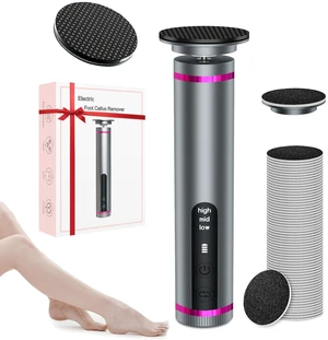 Electric Foot Callus Remover with 2600mAh Battery, 60Pcs Sandpaper Discs | Nano-Glass Head, 3 Adjustable Speeds, Aluminum Alloy Body, Electric Callus Remover for Feet Dry Dead Skin Cracked Heels Electric Foot Callus Remover with 2600mAh Battery, 60Pcs Sandpaper Discs | Nano-Glass Head, 3 Adjustable Speeds, Aluminum Alloy Body, Electric Callus Remover for Feet Dry Dead Skin Cracked Heels