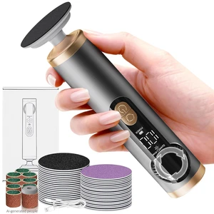 Upgraded Electric Foot Callus Remover FSA&HSA Eligible | Stepless Adjustable Speed, Professional Pedicure Tools, 40PCS Sandpaper Discs, Heel Scraper for Cracked Heels & Dry Dead Skin Upgraded Electric Foot Callus Remover FSA&HSA Eligible | Stepless Adjustable Speed, Professional Pedicure Tools, 40PCS Sandpaper Discs, Heel Scraper for Cracked Heels & Dry Dead Skin