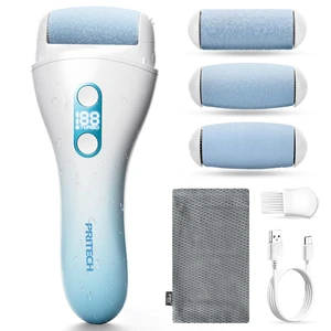 Foot Callus Remover for Feet Rechargeable Waterproof Pedicure Tool for Feet | 2 Speeds & Turbo Electronic Foot Scrubber, 90 Mins Long Lasting for Dead Skin & Cracked Heels, Blue Foot Callus Remover for Feet Rechargeable Waterproof Pedicure Tool for Feet | 2 Speeds & Turbo Electronic Foot Scrubber, 90 Mins Long Lasting for Dead Skin & Cracked Heels, Blue