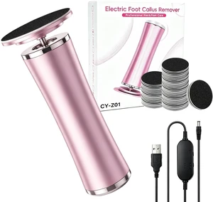 Electric Foot Callus Remover, Adjustable Speed Electric Foot Files for Feet, with 60 PCS Sandpaper Discs, Foot Care Scrubber for Cracked Heels, Dead Hard Skin Removal (Pink) Electric Foot Callus Remover, Adjustable Speed Electric Foot Files for Feet, with 60 PCS Sandpaper Discs, Foot Care Scrubber for Cracked Heels, Dead Hard Skin Removal (Pink)