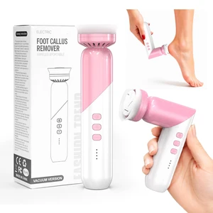 Rechargeable Electric Foot Callus Remover, 90° Foldable with Suction Fan | Powerful 9000RPM, Electric Foot File with 4-Speed Control 6 Grinding Heads - Foot Care Pedicure Kit Gift for Women Rechargeable Electric Foot Callus Remover, 90° Foldable with Suction Fan | Powerful 9000RPM, Electric Foot File with 4-Speed Control 6 Grinding Heads - Foot Care Pedicure Kit Gift for Women