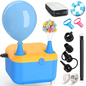 Electric Balloon Pump,6 in1 Balloon Air Pump Fast Balloons Inflator | with Extension TubeDeflator Balloon Blower Machine Balloons Party Decoration Pool Floats Air Mattress Inflatables&Vacuum Bags Electric Balloon Pump,6 in1 Balloon Air Pump Fast Balloons Inflator | with Extension TubeDeflator Balloon Blower Machine Balloons Party Decoration Pool Floats Air Mattress Inflatables&Vacuum Bags