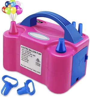 Portable Dual Nozzle Rose Red 110V 600W Electric Balloon Blower Pump/Electric Balloon Inflator for Decoration Portable Dual Nozzle Rose Red 110V 600W Electric Balloon Blower Pump/Electric Balloon Inflator for Decoration