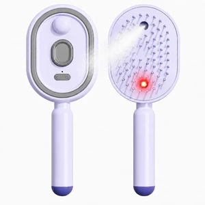 2026 New Electric Steam Hair Brush, Rechargeable 3-in-1 Nano Mist Hair Brush with Water Spray, Air Cushion Detangling Massage Comb for Long and Short Hair, Smooths Frizz, Travel Styling Tool(Purple) 2026 New Electric Steam Hair Brush, Rechargeable 3-in-1 Nano Mist Hair Brush with Water Spray, Air Cushion Detangling Massage Comb for Long and Short Hair, Smooths Frizz, Travel Styling Tool(Purple)