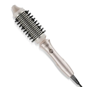 Thermal Brush Curling Brush, STYLUX 1.5" Heated Round for Blowout Look | Thermal Round Brush for Women, Flexi-Fit for Straightening, Hair Straightener and Curler 2 in 1, Dual Voltage & Light, Gold Thermal Brush Curling Brush, STYLUX 1.5" Heated Round for Blowout Look | Thermal Round Brush for Women, Flexi-Fit for Straightening, Hair Straightener and Curler 2 in 1, Dual Voltage & Light, Gold
