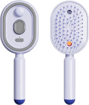 electric spray air cushion massage comb,5-in-1 Electric Spray Hair Brush, Self-Cleaning Detangling Comb with Nano Mist for Dry & Frizzy Hair (Purple) electric spray air cushion massage comb,5-in-1 Electric Spray Hair Brush, Self-Cleaning Detangling Comb with Nano Mist for Dry & Frizzy Hair (Purple)