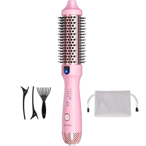 1.5 Inch Thermal Brush, Heated Round Brush Stylers | 800M Negative Ions Ceramic, Less Frizz Damage, 4 Temperature Settings, Dual Voltage, Travel-friendly, Not Hot Air 1.5 Inch Thermal Brush, Heated Round Brush Stylers | 800M Negative Ions Ceramic, Less Frizz Damage, 4 Temperature Settings, Dual Voltage, Travel-friendly, Not Hot Air