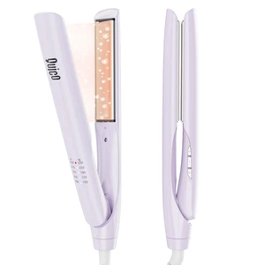 Hair Straightener, 100-240V Dual Voltage Hair Straightener and Curler | Upgrade Straighteners for Women 15s Heat up, Professional Negative Ion Ceramic Flat Iron Less Frizz, 5 Temp & Auto-Off, Lilac Hair Straightener, 100-240V Dual Voltage Hair Straightener and Curler | Upgrade Straighteners for Women 15s Heat up, Professional Negative Ion Ceramic Flat Iron Less Frizz, 5 Temp & Auto-Off, Lilac