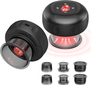 2 Pack 7-in-1 Electric Cupping Set, 12 Levels Cupping Kit for Massage Therapy for Targeted Pain Relief, Knots, Aches, Muscle Soreness - Black 2 Pack 7-in-1 Electric Cupping Set, 12 Levels Cupping Kit for Massage Therapy for Targeted Pain Relief, Knots, Aches, Muscle Soreness - Black