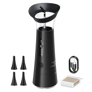 Electric Ear Wax Removal Kit, Ear Irrigation Cleaner with Separated Dual Water Tank, Smart Temperature Detection, 4 Pressure Modes, IPX6 Waterproof, 4 Replacement Nozzles Electric Ear Wax Removal Kit, Ear Irrigation Cleaner with Separated Dual Water Tank, Smart Temperature Detection, 4 Pressure Modes, IPX6 Waterproof, 4 Replacement Nozzles