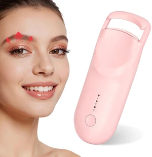 Heated Eyelash Curler, 10s Fast Heating Portable Electric Lash Curler, Type-C Rechargeable Travel Eye Lash Curlers with Anti-Scalding Silicone Pad, 2 Temp Modes & 24H Long Lasting Curves (Pink) Heated Eyelash Curler, 10s Fast Heating Portable Electric Lash Curler, Type-C Rechargeable Travel Eye Lash Curlers with Anti-Scalding Silicone Pad, 2 Temp Modes & 24H Long Lasting Curves (Pink)