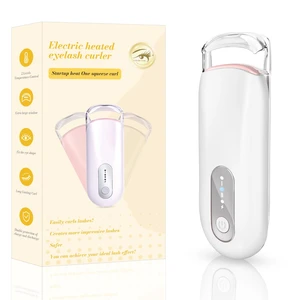 Heated Eyelash Curler - 24-Hour Lasting Curl,Safe and Anti Scald Heated lash CurlerMini Eyelash Curler with 500mAh Battery, 2-Level Temperature Adjustment (White) Heated Eyelash Curler - 24-Hour Lasting Curl,Safe and Anti Scald Heated lash CurlerMini Eyelash Curler with 500mAh Battery, 2-Level Temperature Adjustment (White)