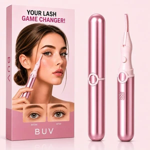 Heated Eyelash Curler - 2 in 1 Clip-Type Eyelash Curlers - Electric Eyelash Curler Rechargeable for 24H Long Lasting, 8S Fast Heating, 4 Heating Modes, Makeup Tool Gifts for Women Girls, Rose Pink Heated Eyelash Curler - 2 in 1 Clip-Type Eyelash Curlers - Electric Eyelash Curler Rechargeable for 24H Long Lasting, 8S Fast Heating, 4 Heating Modes, Makeup Tool Gifts for Women Girls, Rose Pink