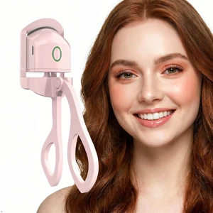 Electric Heated Eyelash Curler Rechargeable Lash Curler 10s Fast Heating Pink Electric Heated Eyelash Curler Rechargeable Lash Curler 10s Fast Heating Pink