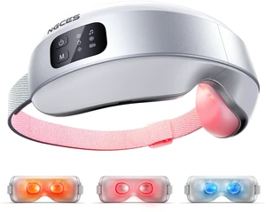 Eye Massager with Heat and Cooling, Red Light Therapy for Eye Mask | 4 Modes Smart Sleep Mask for Relax Strain, Daily Eye Spa, Holiday Birthday Gifts for Women Men, Portable Travel eye Mask Eye Massager with Heat and Cooling, Red Light Therapy for Eye Mask | 4 Modes Smart Sleep Mask for Relax Strain, Daily Eye Spa, Holiday Birthday Gifts for Women Men, Portable Travel eye Mask