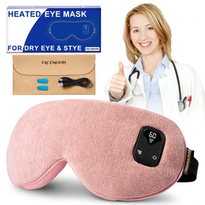 Cordless Heated Eye Mask for Dry, Tired Eyes, Hot Compress with Flaxseed Nose Bridge for Better Blackout & Focused Warmth, Rechargeable Warm 3 Heat Levels, 4 Timers, No Microwave Needed, Pink Cordless Heated Eye Mask for Dry, Tired Eyes, Hot Compress with Flaxseed Nose Bridge for Better Blackout & Focused Warmth, Rechargeable Warm 3 Heat Levels, 4 Timers, No Microwave Needed, Pink