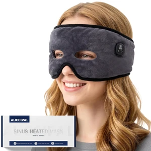 Cordless Heated Face Mask for Sinus Pressure, 2500mAh Rechargeable Face Heating Pad for Sinuses with 4 Heat Levels & 4 Time Settings, Adjustable Portable Electric Warm Compress Sinus Mask (Grey) Cordless Heated Face Mask for Sinus Pressure, 2500mAh Rechargeable Face Heating Pad for Sinuses with 4 Heat Levels & 4 Time Settings, Adjustable Portable Electric Warm Compress Sinus Mask (Grey)