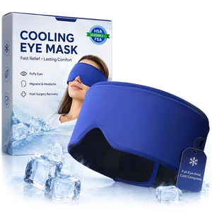 Cooling Gel Eye Mask for Puffy Eyes, Migraine & Headache Relief, Full Eye-Area Cold Compress for Eyes & Temples, FSA Eligible HSA Reusable Eye Ice Pack for Swelling & Post-Surgery Recovery Cooling Gel Eye Mask for Puffy Eyes, Migraine & Headache Relief, Full Eye-Area Cold Compress for Eyes & Temples, FSA Eligible HSA Reusable Eye Ice Pack for Swelling & Post-Surgery Recovery