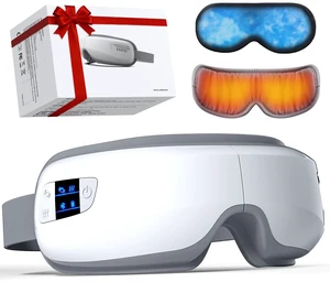 Eye Massager with Heat and Cooling, Heated Massage Eye Mask | Eye Compression Massager Reduces Migraines, Dry Eyes, Headache Relief, Birthday Gifts for Women Men Mom Dad, FSA Eligible HSA Eye Massager with Heat and Cooling, Heated Massage Eye Mask | Eye Compression Massager Reduces Migraines, Dry Eyes, Headache Relief, Birthday Gifts for Women Men Mom Dad, FSA Eligible HSA