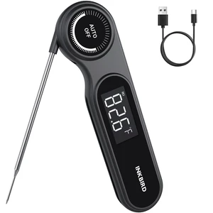 0.5 Seconds Rechargeable Instant Read Meat Thermometer for Cooking | Waterproof Digital Grill Thermometer -58~572, Food Thermometer with VA LCD Backlit Magnet, Kitchen Candy Brewing 0.5 Seconds Rechargeable Instant Read Meat Thermometer for Cooking | Waterproof Digital Grill Thermometer -58~572, Food Thermometer with VA LCD Backlit Magnet, Kitchen Candy Brewing