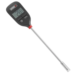 InstantRead Thermometer Probe, Black/Silver | Fast Digital Grill & Kitchen Thermometer with 15Second Readout, Auto Shutoff & Fahrenheit/Celsius Options - Grill Accessory InstantRead Thermometer Probe, Black/Silver | Fast Digital Grill & Kitchen Thermometer with 15Second Readout, Auto Shutoff & Fahrenheit/Celsius Options - Grill Accessory