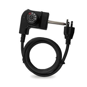Adjustable Thermostat Probe Cord Compatible with Electric Smokers, Griddles | Probe Cord Compatible with Fryers & More Electric Skillet Cord Replacement, 15A/125V Power Cord with Temperature Control Adjustable Thermostat Probe Cord Compatible with Electric Smokers, Griddles | Probe Cord Compatible with Fryers & More Electric Skillet Cord Replacement, 15A/125V Power Cord with Temperature Control