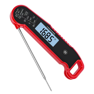 Instant-Read Meat Thermometer, 1-Second, ±0.5°F Accuracy, Red | Professional Thermocouple Sensor, IP67 Waterproof, Auto-Rotating Backlit Display, Motion-Activated Wake Function for Cooking Instant-Read Meat Thermometer, 1-Second, ±0.5°F Accuracy, Red | Professional Thermocouple Sensor, IP67 Waterproof, Auto-Rotating Backlit Display, Motion-Activated Wake Function for Cooking