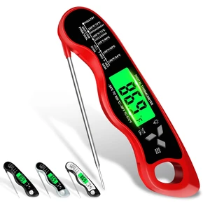 Cooking ThermometerIP67 Waterproof Meat Thermometer Digital | BacklightMagnetic attractionHold FunctionInstant ReadLED screenfor Cooking,Outdoor Grilling Cooking ThermometerIP67 Waterproof Meat Thermometer Digital | BacklightMagnetic attractionHold FunctionInstant ReadLED screenfor Cooking,Outdoor Grilling