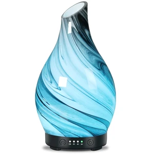Aromatherapy Essential Oil Diffuser for Home- Art Glass Diffuser for Essential Oils with Waterless Auto Shut-Off 4 Timer 7 Colors LED Night Light for Home Office Decor Gifts for Women Aromatherapy Essential Oil Diffuser for Home- Art Glass Diffuser for Essential Oils with Waterless Auto Shut-Off 4 Timer 7 Colors LED Night Light for Home Office Decor Gifts for Women