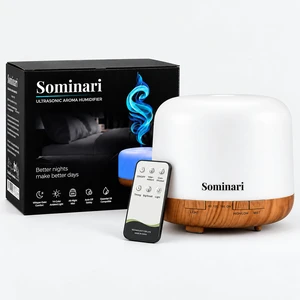 Essential Oil Diffuser 500ml, Quiet Ultrasonic Bedroom Humidifier | Wireless Remote, 14 Ambient LED Nightlight, Timer Setting, Auto-Off Safety, BPA-Free for Large Room Aromatherapy Essential Oil Diffuser 500ml, Quiet Ultrasonic Bedroom Humidifier | Wireless Remote, 14 Ambient LED Nightlight, Timer Setting, Auto-Off Safety, BPA-Free for Large Room Aromatherapy