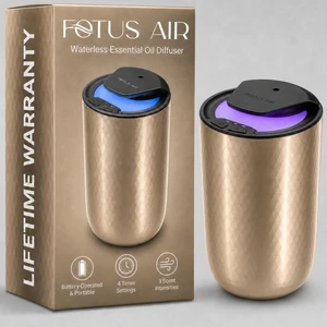 Waterless Essential Oil Diffuser, Cordless Rechargeable, 600 Sq Ft | Battery Operated, Adjustable Intensity & Timer, Aromatherapy for Home, Car Waterless Essential Oil Diffuser, Cordless Rechargeable, 600 Sq Ft | Battery Operated, Adjustable Intensity & Timer, Aromatherapy for Home, Car