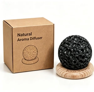 Lava Rock Diffuser, Natural Essential Oil Diffuser Stone with Beech Wood Base, Flame Free and Electricity Free,Aromatherapy for Home, Bedroom, Office, Yoga Lava Rock Diffuser, Natural Essential Oil Diffuser Stone with Beech Wood Base, Flame Free and Electricity Free,Aromatherapy for Home, Bedroom, Office, Yoga