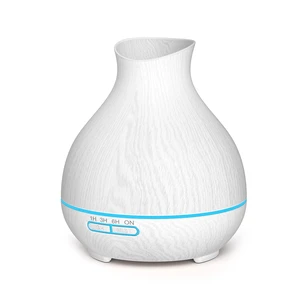 Aromatherapy Essential Oil Diffuser 550ml 12 Hours White Wood Grain Aroma Diffuser with Timer for Large Room, Home, Baby Bedroom, Waterless Auto Shut-Off, 7 Colors Lights Changing Aromatherapy Essential Oil Diffuser 550ml 12 Hours White Wood Grain Aroma Diffuser with Timer for Large Room, Home, Baby Bedroom, Waterless Auto Shut-Off, 7 Colors Lights Changing