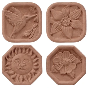 4 Pcs Ceramic Passive Diffuser for Essential Oil Non Electric | Stone Aromatherapy Oil Diffuser, Hummingbirds Daisies Sun Lotus Flowers, Office Bathroom Decor, Terracotta Housewarming Gift 4 Pcs Ceramic Passive Diffuser for Essential Oil Non Electric | Stone Aromatherapy Oil Diffuser, Hummingbirds Daisies Sun Lotus Flowers, Office Bathroom Decor, Terracotta Housewarming Gift